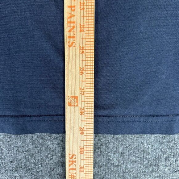 Travis Mathew‎ Polo Shirt Mens Large Blue Grey Golf Striped Short Sleeve Adult - Picture 8 of 9